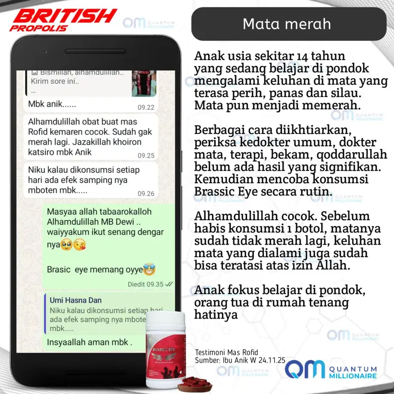 Testimoni Ibu Anik W dari Yogyakarta